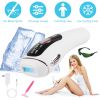 Laser Hair Removal For Woman Man Ice Cooling Permanent IPL Hair Remover with Painless 999999 Flashes Home Use Lasting Hair Reduction for Armpits Legs