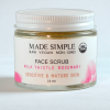 FACE SCRUB for Sensitive/Mature Skin - Organic Vegan Milk Thistle Rosemary