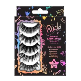 Rude Essential Faux Mink 3D Lashes 5 Multi-Pack (Option: Seduce Me)