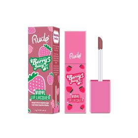 RUDE Berry Juicy Vinyl Lip Lacquer (Option: Raspberry Mocha)