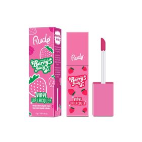 RUDE Berry Juicy Vinyl Lip Lacquer (Option: Passion Fruit)