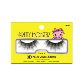 Pretty Monster Natural 3D Faux Mink Lashes (Option: 3006)