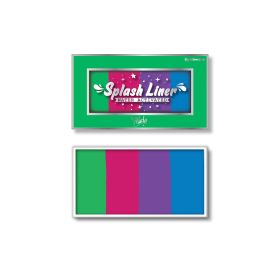 RUDE Splash Liner Water Activated Split Cake Face Body Paint (Option: Synthwave)